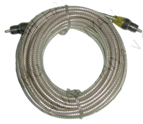 5.5mm قطر بیرونی PVC ژاکت ماشین صوتی کابل RCA 2M-2M برای عملکرد بالا