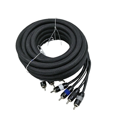 5.5mm قطر بیرونی PVC ژاکت ماشین صوتی کابل RCA 2M-2M برای عملکرد بالا
