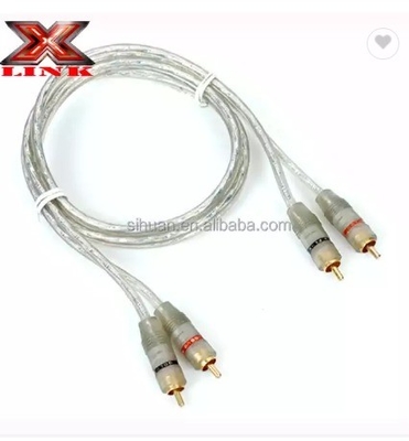 5m Gold Connector CCA Conductor Audio bulk RCA Cable For Car Home System ادغام صوتی