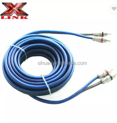 آدیوفیل جفت پیچیده OFC Car Audio Interconnect کابل RCA 10m با ژاکت نرم PVC