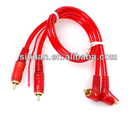 OFC 100% Copper Conductor 2 Channel RCA Audio Cable برای اتصالات صوتی ماشین و خانه
