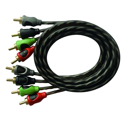 OFC 100% Copper Conductor 2 Channel RCA Audio Cable برای اتصالات صوتی ماشین و خانه