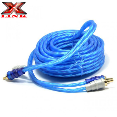 OFC 100% Copper Conductor 2 Channel RCA Audio Cable برای اتصالات صوتی ماشین و خانه