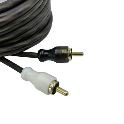 عایق نارنجی 5.2 متر 17 فوت کابل RCA خم شده AV برای صوتی ماشین انعطاف پذیر