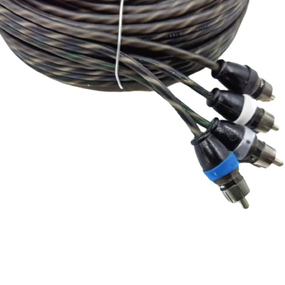 عایق نارنجی 5.2 متر 17 فوت کابل RCA خم شده AV برای صوتی ماشین انعطاف پذیر