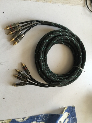کابل RCA مس بدون اکسیژن با دوام PVC برای اتصال صوتی خودرو