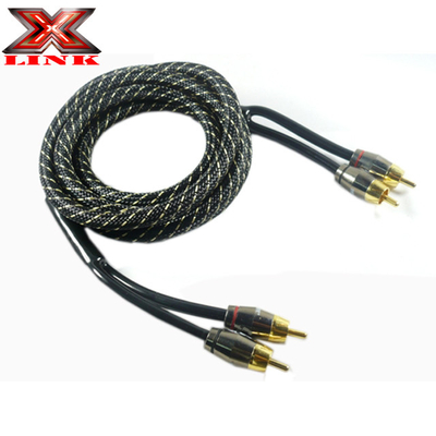 PVC Jacket RCA Cable AV برای صدای ماشین و آمپر صدای خانه