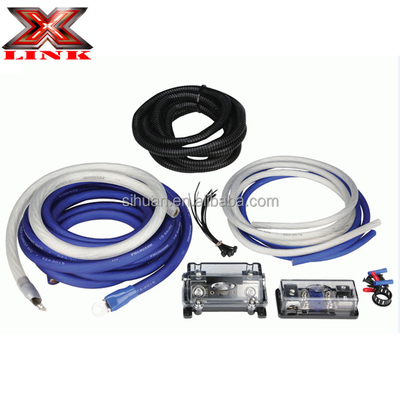 0 2 4 8 گج Sub Car Audio Amplifier کیت سیم کشی 1500 2500 3000 وات با مواد