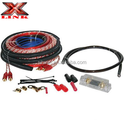 0 2 4 8 گج Sub Car Audio Amplifier کیت سیم کشی 1500 2500 3000 وات با مواد