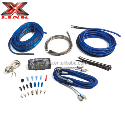 0 2 4 8 گج Sub Car Audio Amplifier کیت سیم کشی 1500 2500 3000 وات با مواد
