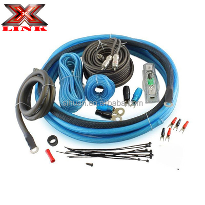0 2 4 8 گج Sub Car Audio Amplifier کیت سیم کشی 1500 2500 3000 وات با مواد
