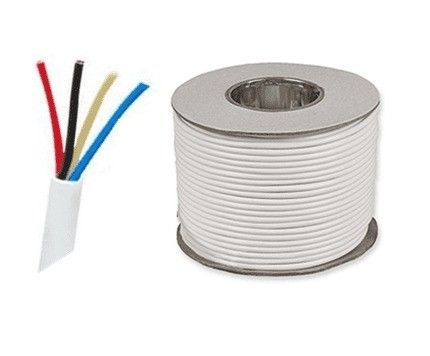 سیم کابل هشدار آتش سوزی 24AWG از پی وی سی عایق شده از مس متعدد هسته ای 4 هسته ای برای سیستم های امنیتی