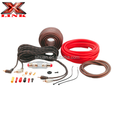 کلاه نرم PVC 2000 وات کیت سیم کشی آمپر 0GA برای عملکرد صوتی