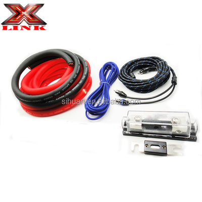 کلاه نرم PVC 2000 وات کیت سیم کشی آمپر 0GA برای عملکرد صوتی