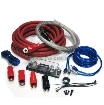 نمونه 0 4 8 10 AWG Gauge GA Car Audio Amplifier کیت سیم کشی کابل برق سیم بلندگو کیت های بزرگ 3