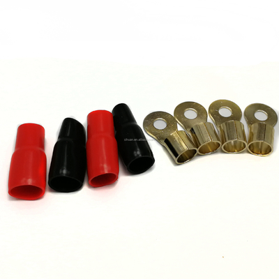 Gold Connector Twisted Pair 0 4 8 GA AWG OFC CCA ماشین تقویت کننده صوتی اتوماتیک آمپر نصب کیت های سیم کشی برای اسپیکر ماشین