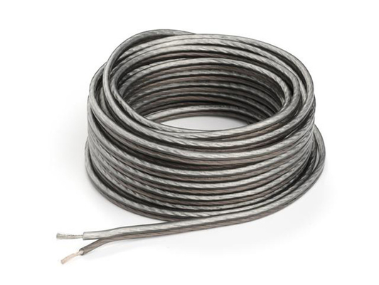 سیم بلندگو آدیو مس انعطاف پذیر 12ga OFC با ژاکت PVC نرم و کانکتور طلا