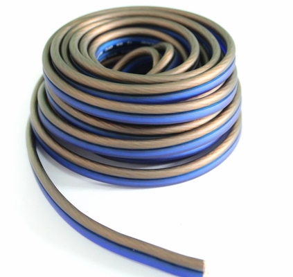 سیم بلندگو آدیو مس انعطاف پذیر 12ga OFC با ژاکت PVC نرم و کانکتور طلا
