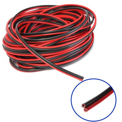رشته حرفه ای 16 گج CCA OFC سیم بلندگو با ژاکت PVC قرمز و سیاه