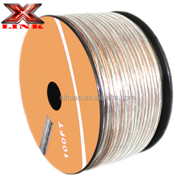 رشته حرفه ای 16 گج CCA OFC سیم بلندگو با ژاکت PVC قرمز و سیاه