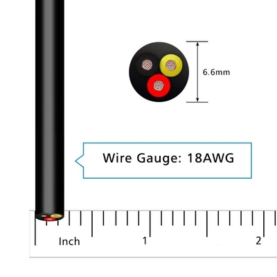 چراغ های صنعتی LED کابل برق 3 هسته ای با عایق PVC و درام مس 2.5 میلی متری سیم برق
