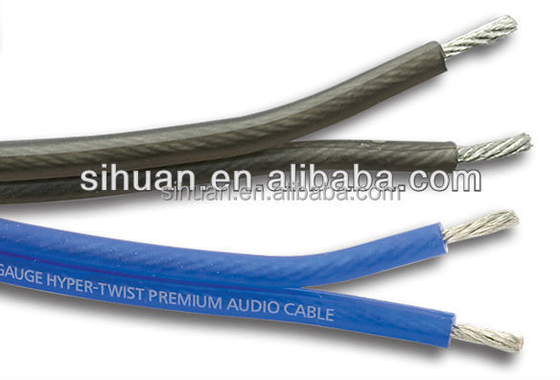 14 گج AWG آلبوم OFC مس بلندگو سیم برای ماشین خانه صوتی ژاکت PVC محافظت شده