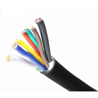 7 هسته سیاه ژاکت 5C راه پین تریلر کابل روشنایی با هادی مس گرم
