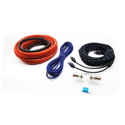 کیت کابل نصب آمپر 4awg 2500W کیت کابل های صوتی ماشین با هادی مس