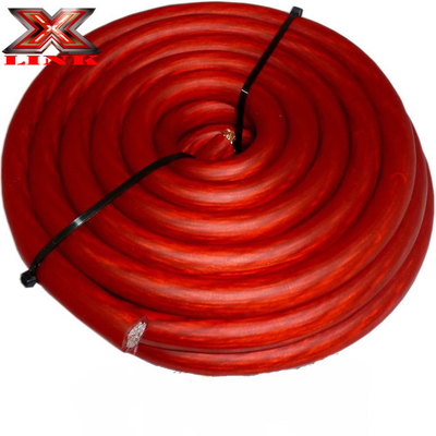 1/0 Gauge 0 AWG کابل قرمز برق زمینی هادی مس برای سیستم های صوتی پیشرفته خودرو