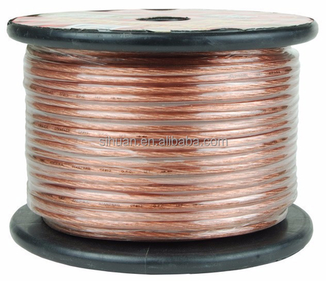 سیم اسپیکر سیستم صوتی خودرو با انعطاف پذیری فوق العاده شفاف و ژاکت PVC شفاف