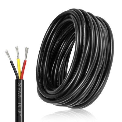 18AWG 2 راننده 20AWG 3 راننده سیم برق PVC رشته دار سیم مس
