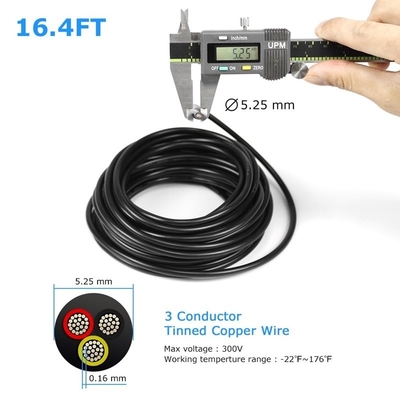 18AWG 2 راننده 20AWG 3 راننده سیم برق PVC رشته دار سیم مس