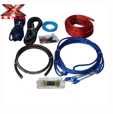 OFC Conductor 0 2 4 6 8 AWG Gauge GA Car Audio Cable Kit برای سیستم بلندگو