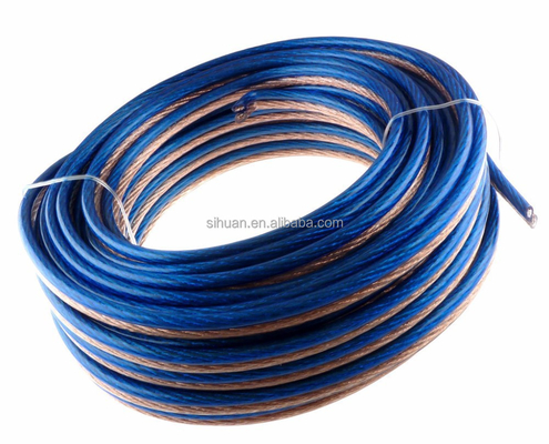 کابل صوتی ماشین انعطاف پذیر شفاف ژاکت PVC شفاف 14 Awg