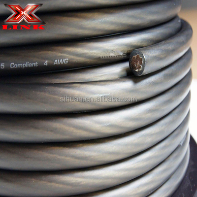 ژاکت نرم PVC 1/0 Awg کابل برق برای ماشین آڈیو هادی مس 0 گج سیم Ofc