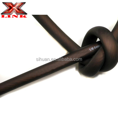 ژاکت نرم PVC 1/0 Awg کابل برق برای ماشین آڈیو هادی مس 0 گج سیم Ofc