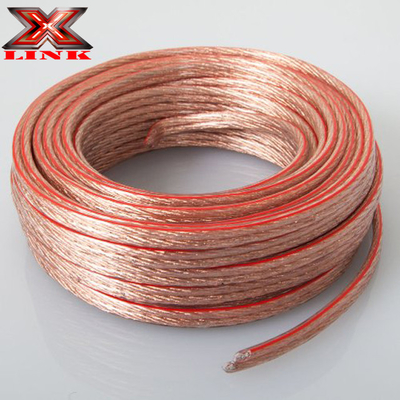 10AWG 10/2 Gauge Car Home Audio Speaker Wire با ژاکت PVC شفاف انعطاف پذیر و هدایت کننده داخلی CCA