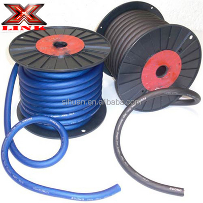ژاکت نرم PVC 1/0 Awg کابل برق برای ماشین آڈیو هادی مس 0 گج سیم Ofc