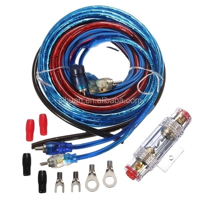 کیت کابل قابل تنظیم رنگ CCA 4 Gauge Car Audio Cable Kit برای تقویت قدرت ولتاژ پایین