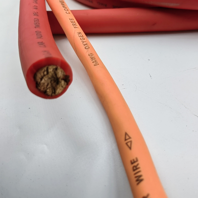 کابل برق صوتی خودرو 1/0 AWG GA Gauge جاکت PVC شفاف انعطاف پذیر برای زمین خودرو