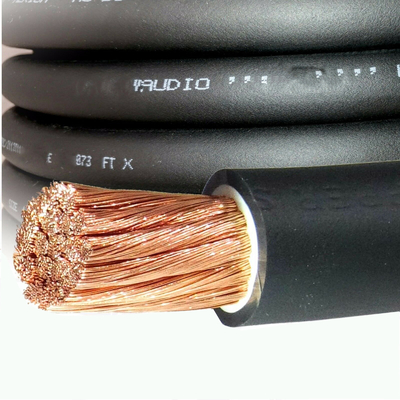 CCA Conductor Car Audio Ground Power Wire شفاف ژاکت PVC بالا انعطاف پذیر 4 اندازه AWG