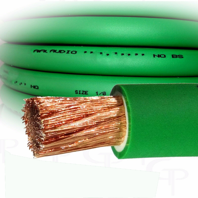 CCA Conductor Car Audio Ground Power Wire شفاف ژاکت PVC بالا انعطاف پذیر 4 اندازه AWG