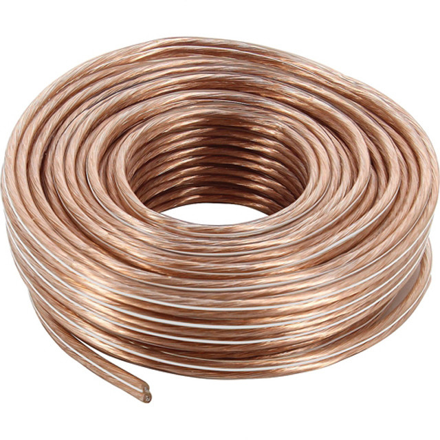 14 12 16AWG OFC Bare Copper High End خانه تئاتر آدیو اسپیکر کابل با ژاکت نرم PVC