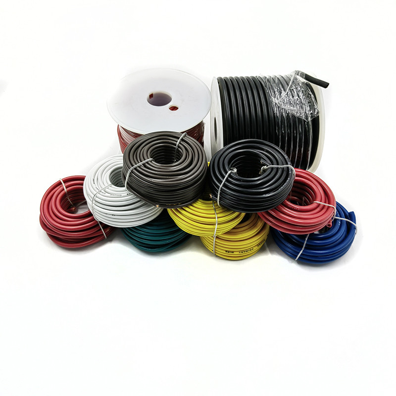 10 12 14 16 18 AWG Gauge GA اتومبیل سیم اصلی کابل الکتریکی با ژاکت PVC