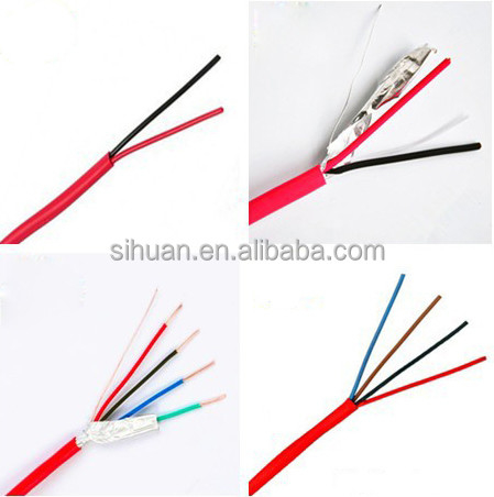 CCA 18 AWG 2/C فولدر جامد FPLR کابل هشدار آتش سوزی 1000 فوت محافظ هدایت کننده مس قرمز