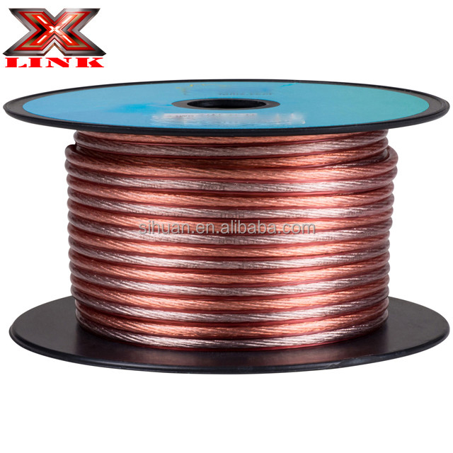 سیم کابل بلندگو AWG 16 Gauge Gold Connector برای سیستم های صوتی غیر محافظ