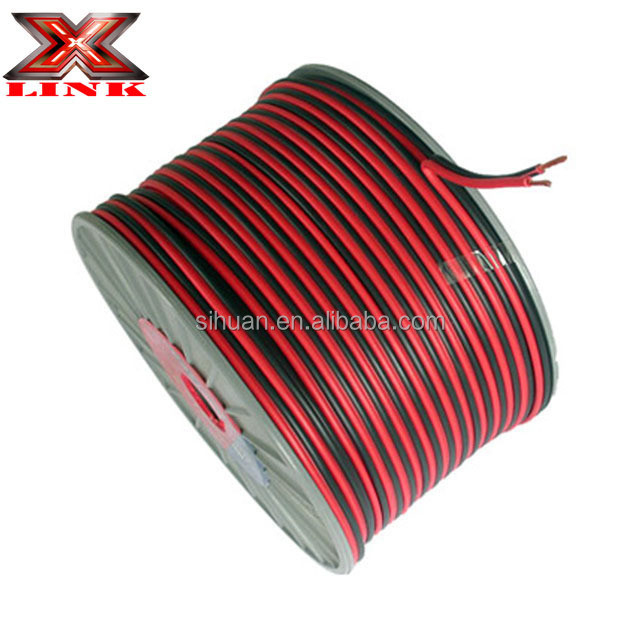 سیم بلندگو آدیو مس انعطاف پذیر 12ga OFC با ژاکت PVC نرم و کانکتور طلا
