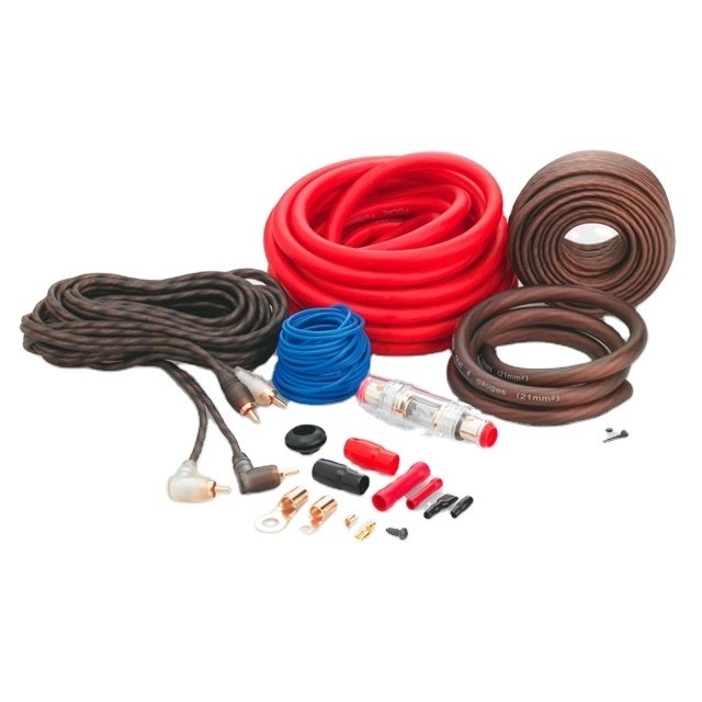 کیت سیم کشی تقویت کننده خودرو با مواد عایق PVC و CCA یا OFC