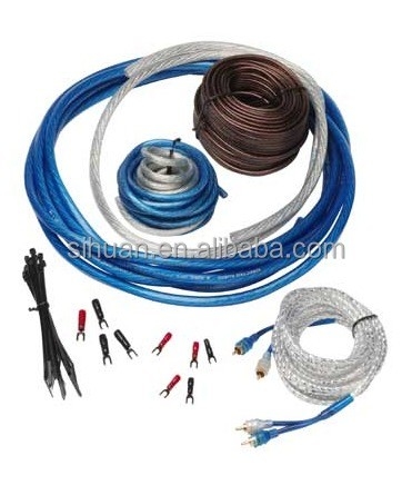 کیت کابل سیستم صوتی خودرو با ژاکت PVC نرم و 4 سیم RCA