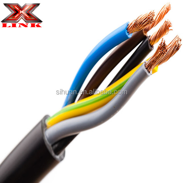BS6500 استاندارد 7 هسته پی وی سی سیم مس متراکم سیم ریل تریلر الکتریکی برای صنعتی